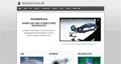 Desktop Screenshot of noumentalia.de